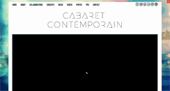 Desktop Screenshot of cabaret-contemporain.com