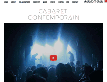 Tablet Screenshot of cabaret-contemporain.com